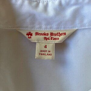 Brooks Brothers Classic White Dress Shirt, Size 4